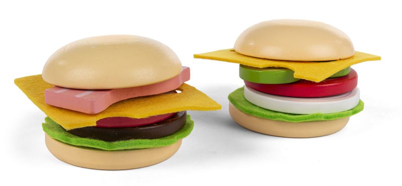 Lekemat burger i tre