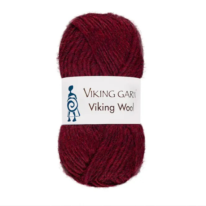 Hovedbilde Viking wool mørk rød 555