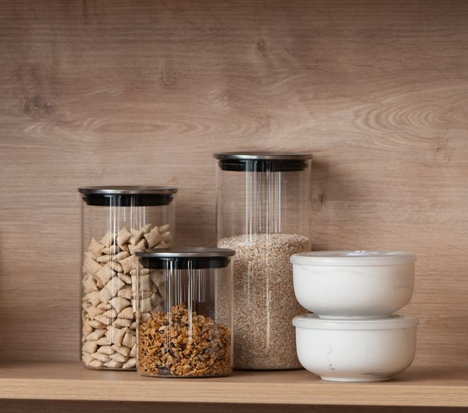 Hovedbilde Glasskrukke med lokk 1.25L