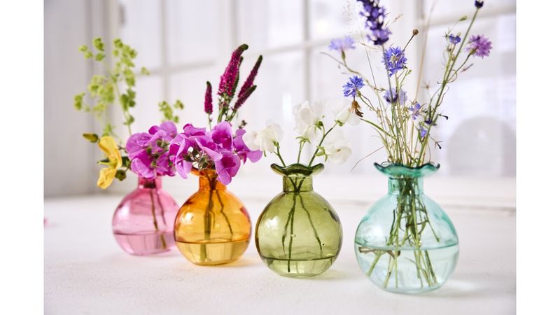 Vase glass Mance grønn 11cm