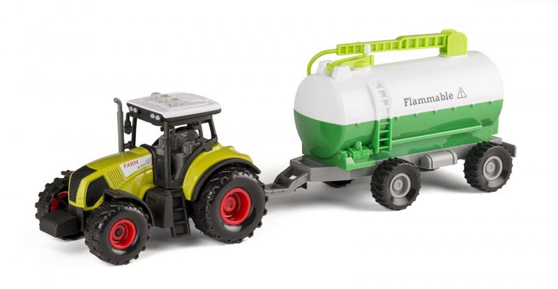 Traktor med frauvogn