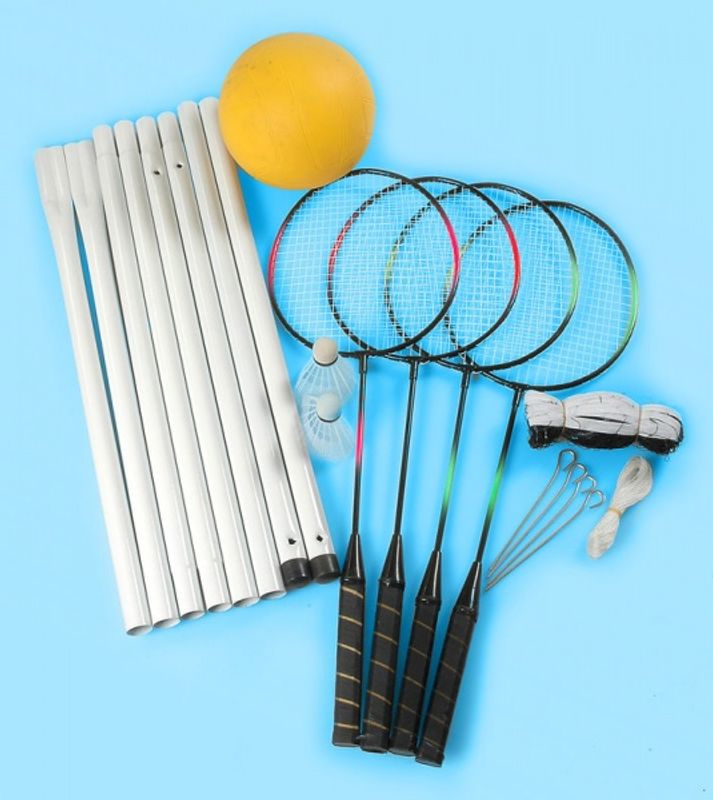 Volleyball- og badmintonsett