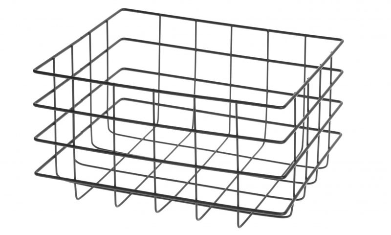 Maku metall oppbevaringskurv sort