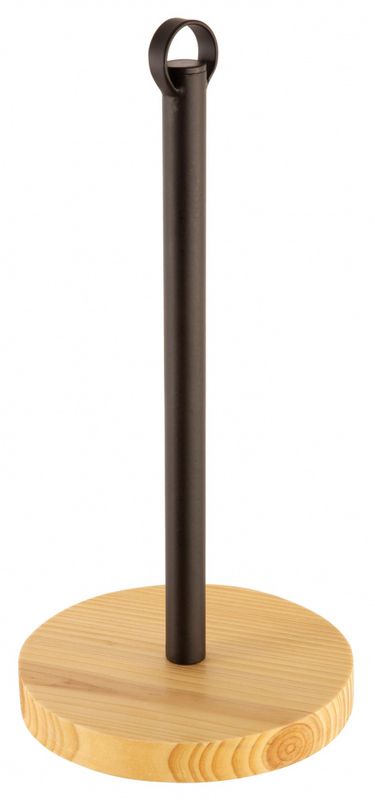 Tørkerullholder sort metall m/tre H:35cm