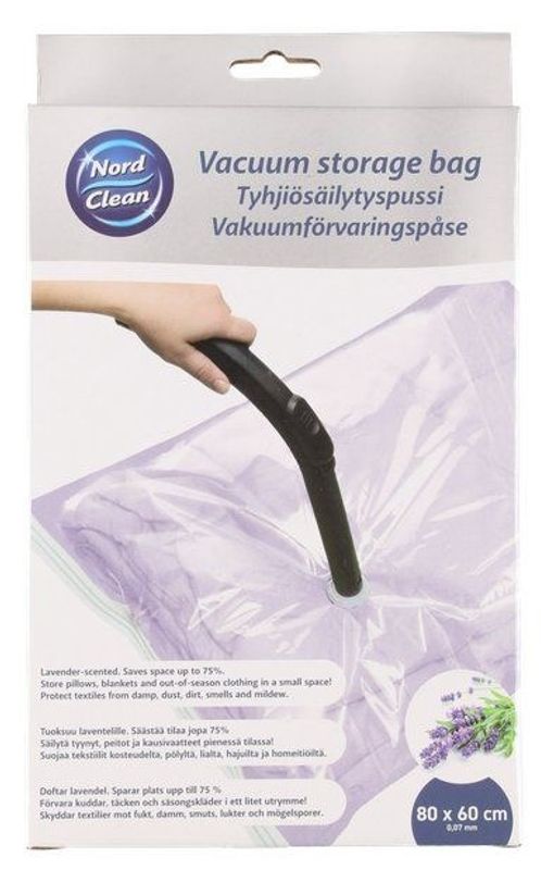Vakuumpose til oppbevaring lavendel 80x60cm 2pk
