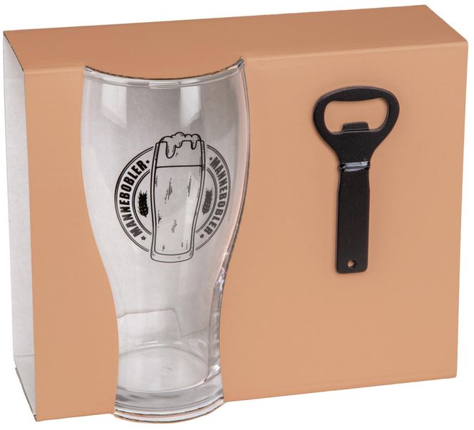 Hovedbilde Ølglass med åpner Mannebobler
