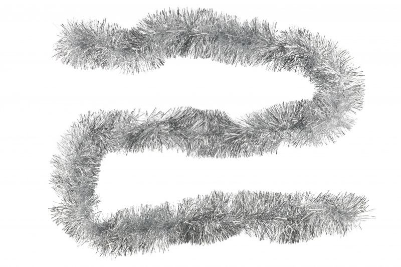 Glitter lenke sølv 2.7m, Ø:15cm