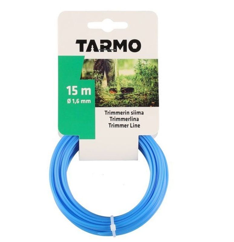 Trimmetråd nylon blå 1.6mm x 15m