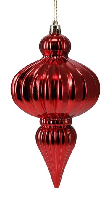 Hovedbilde Juletrekule rød metallic 