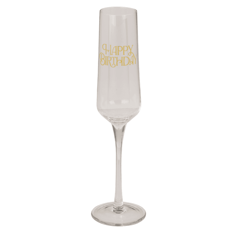 Champagne glass Happy Birthday