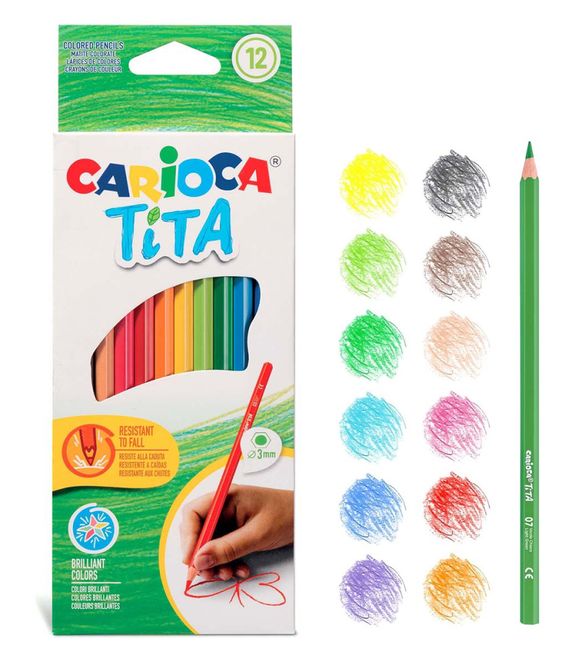 Hovedbilde Carioca fargeblyanter Tita 12 pk
