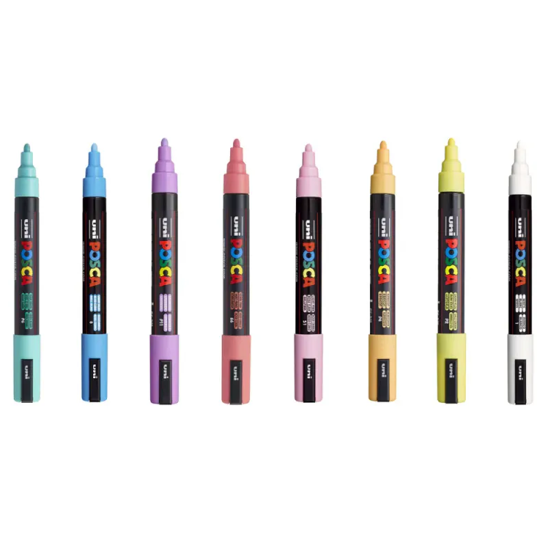Posca PC-5M Soft colors 8pk