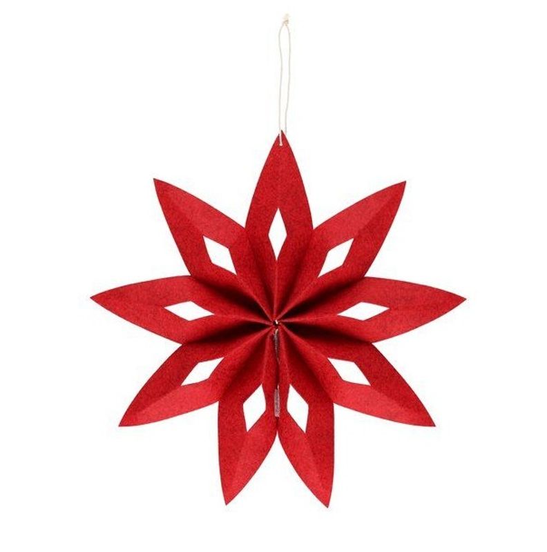 Filtsjerne rød Ø: 32cm