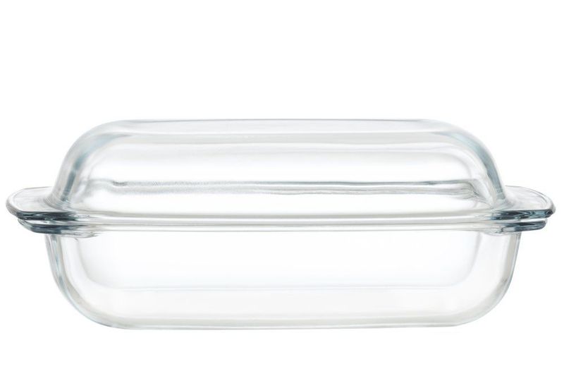 Ildfast form med glasslokk 3L