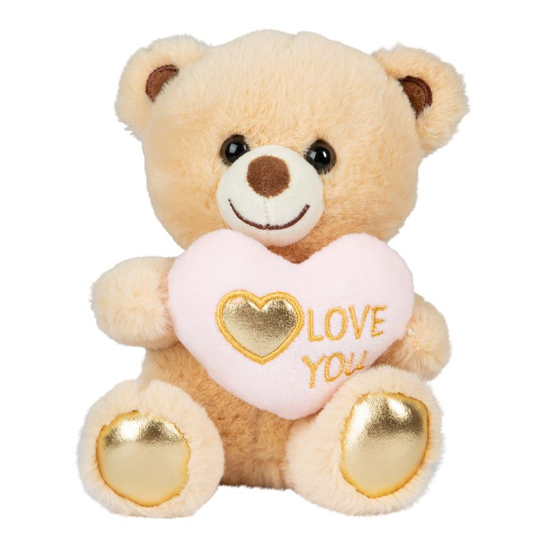 Plysj bamse hjerte 