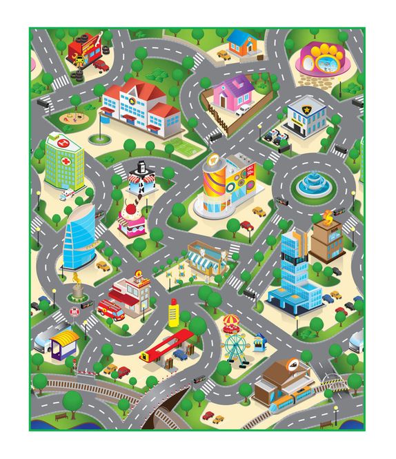 Hovedbilde Lekematte Speed City 90x120cm