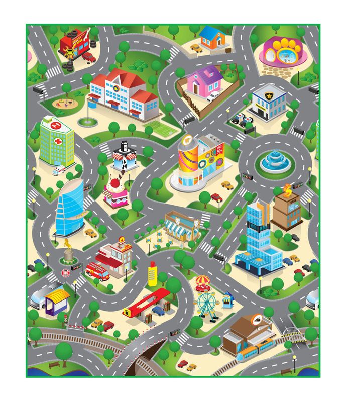 Lekematte Speed City 90x120cm