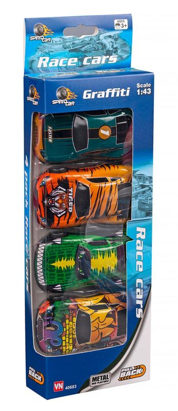 Graffiti bilder 1:43 (små) 4pk