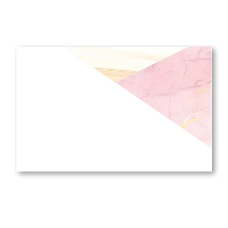 Enkle Bordkort Rosa Marmor 20stk