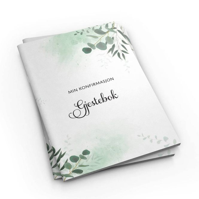 Hovedbilde Gjestebok min konfirmasjon Eucalyptus