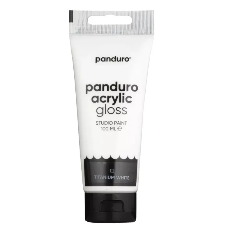 Panduro Acrylic Akrylmaling gloss 100ml - Titanium White