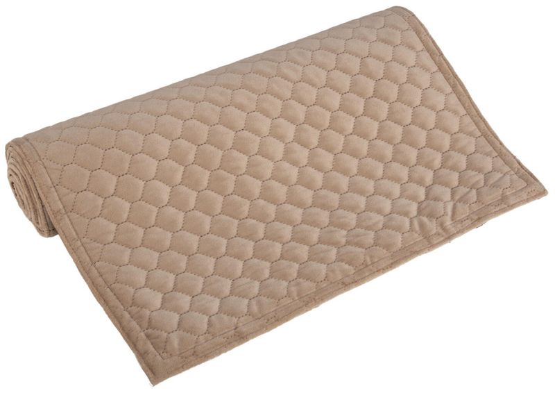 Løper bikube velur varm beige 40x140cm