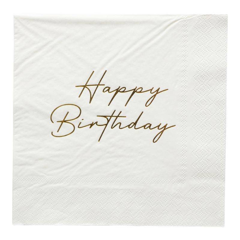Servietter Happy Birthday