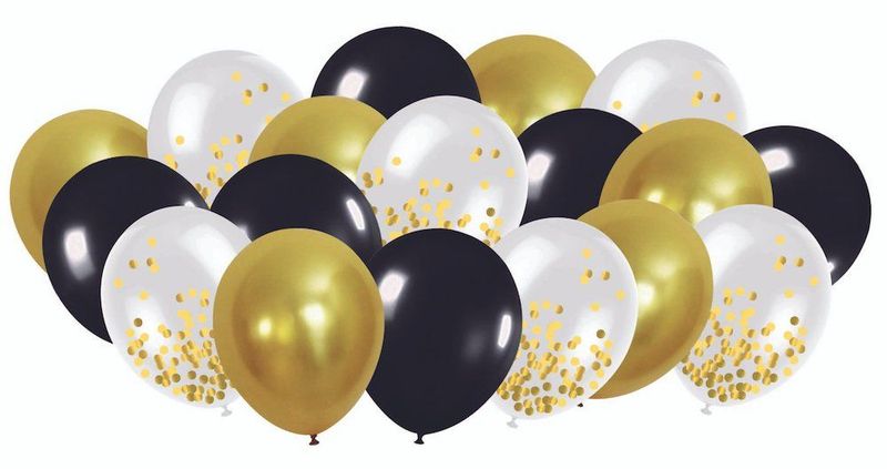 Ballonger med konfetti 18stk