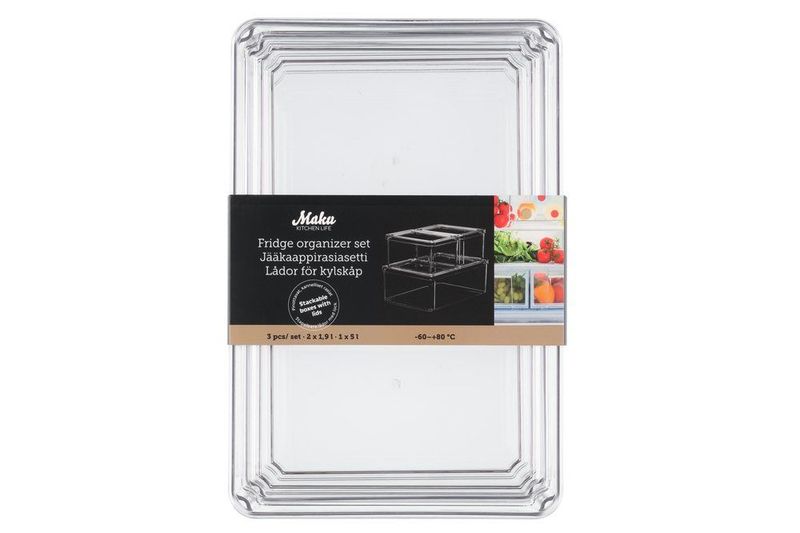 Oppbevaringsbokser 3pk