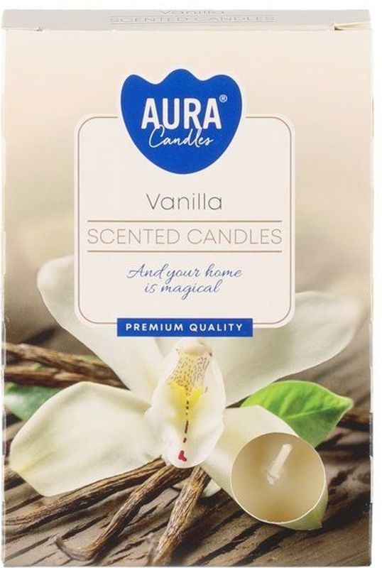 Duftlys telys Vanilje 6pk