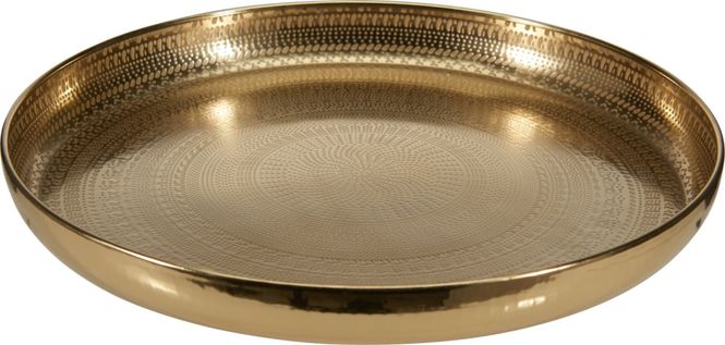Hovedbilde Lysfat metall gull 34cm