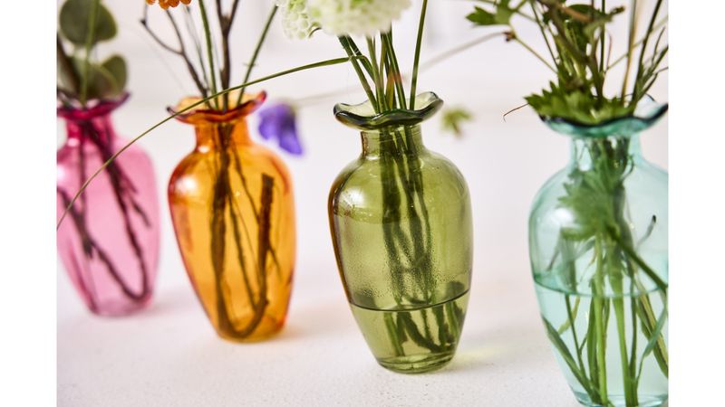 Vase glass Mance rosa 14cm
