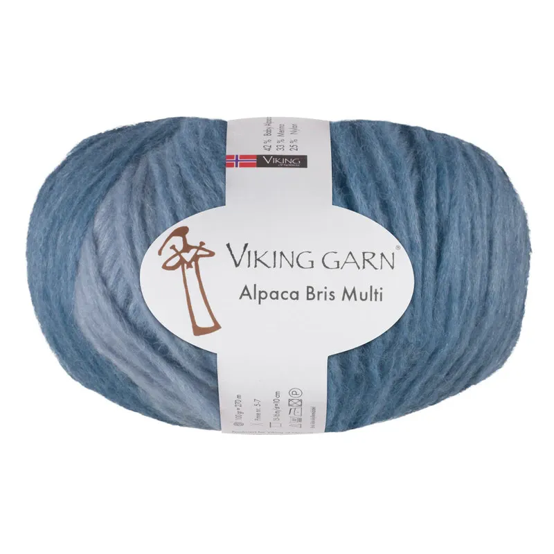 ALPACA BRIS MULTI BLÅ GRÅ 321