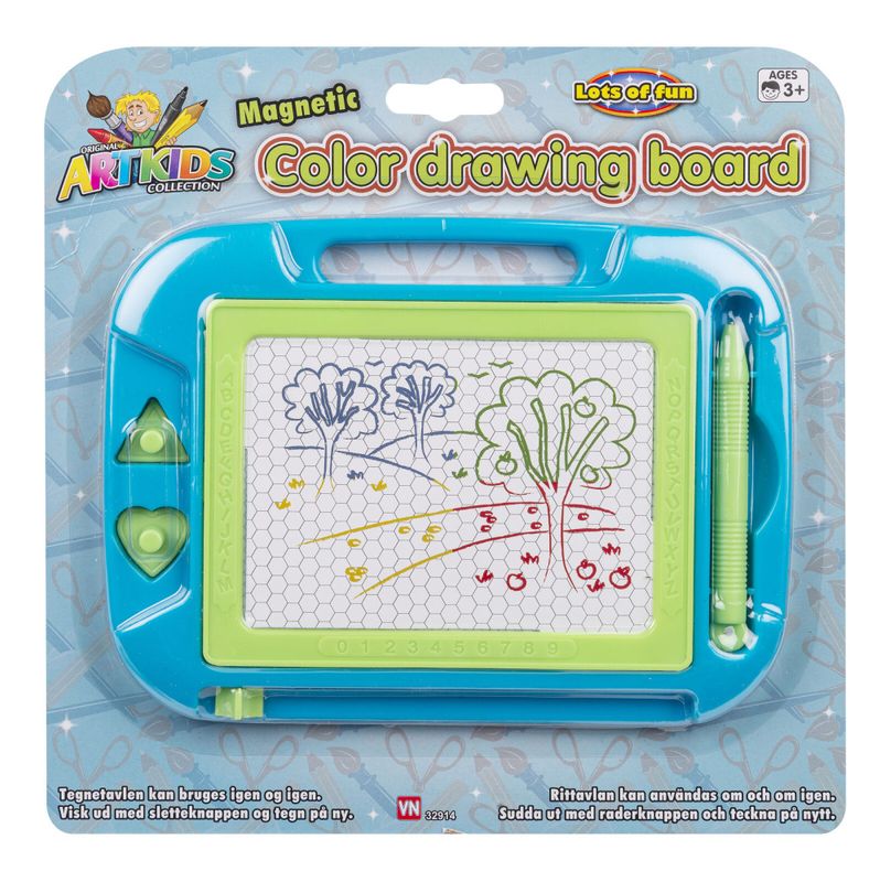 Magnet fargetavle 20cm, 2 ass farger