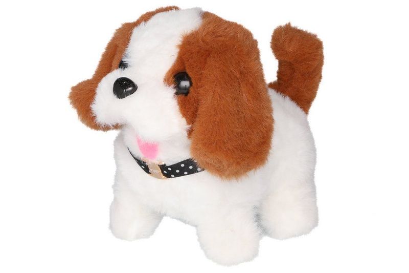 Hund som går og logrer H:13.5cm