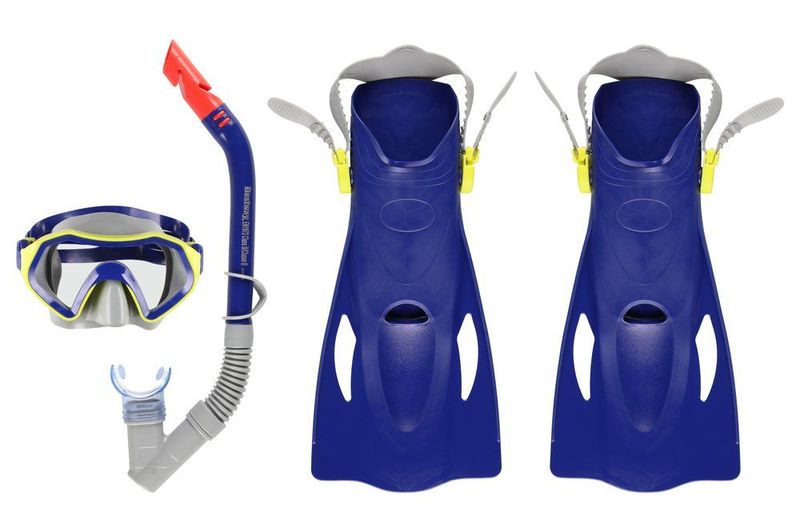 Dykkemaske m/snorkel og finner 7+