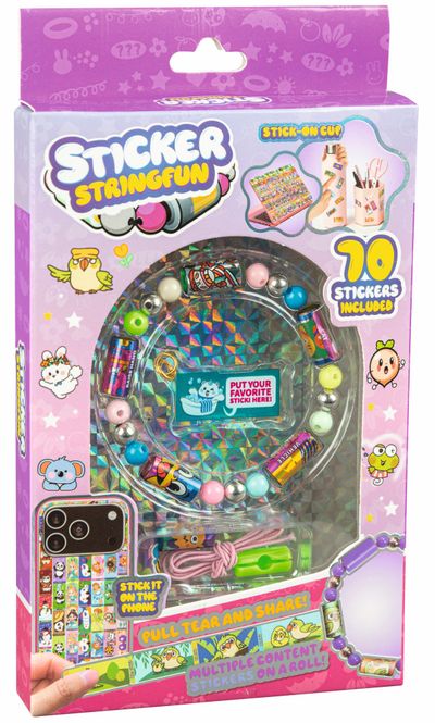 Hovedbilde Sticker Stringfun hobbysett 70 stickers