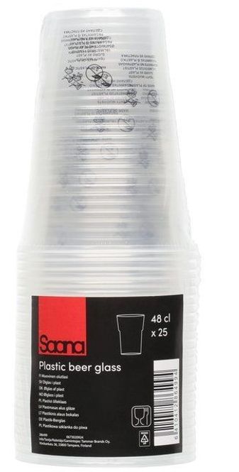 Hovedbilde Ølglass engangs 480ml, 25stk