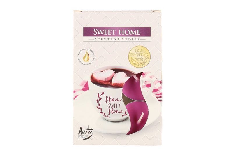 Duftlys telys Sweet Home 6pk