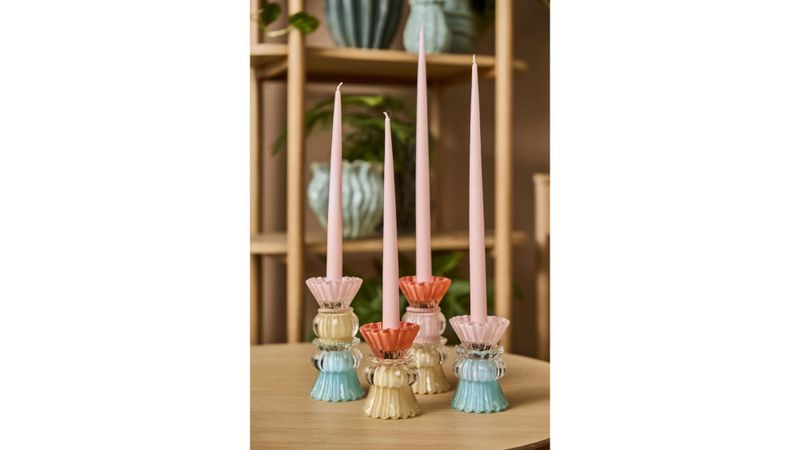 Glasslysestake Bon 12cm 2ass
