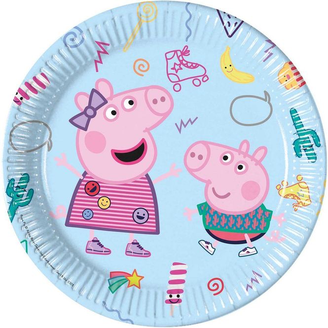 Hovedbilde Papptallerken Peppa Gris 23cm 8pk
