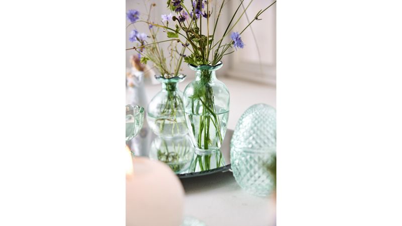 Vase glass Mance grønn 11cm