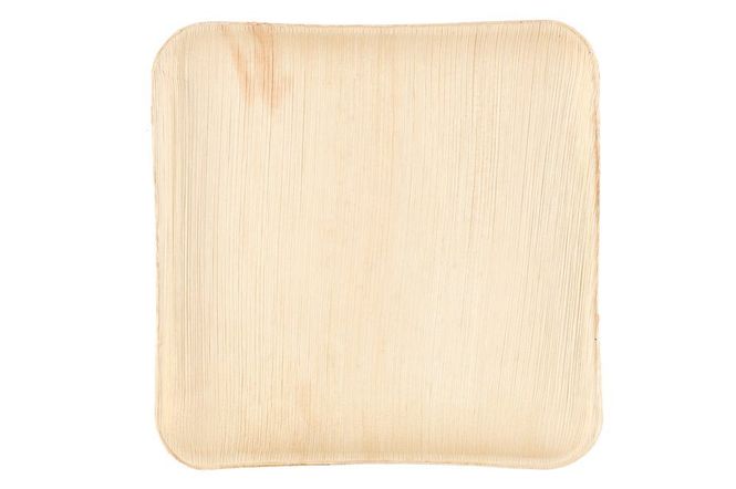 Hovedbilde Engangsasjett palmeblad 25x25cm